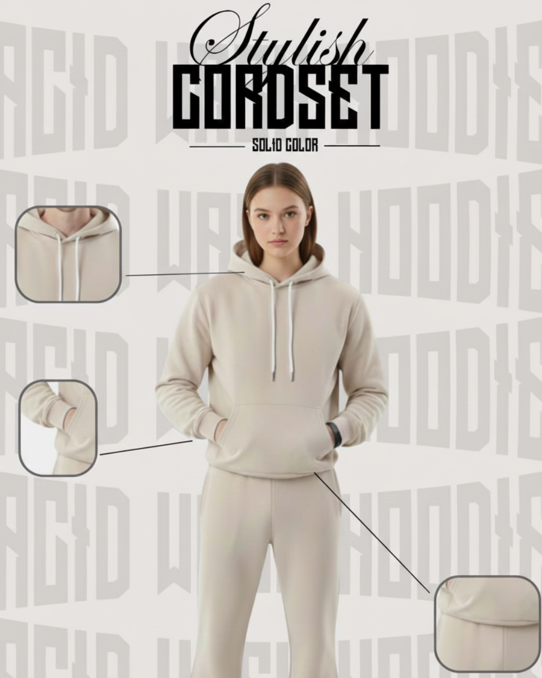 Cream Colour Cod Set