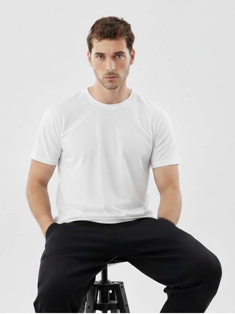 Plain White Cotton T-Shirt
