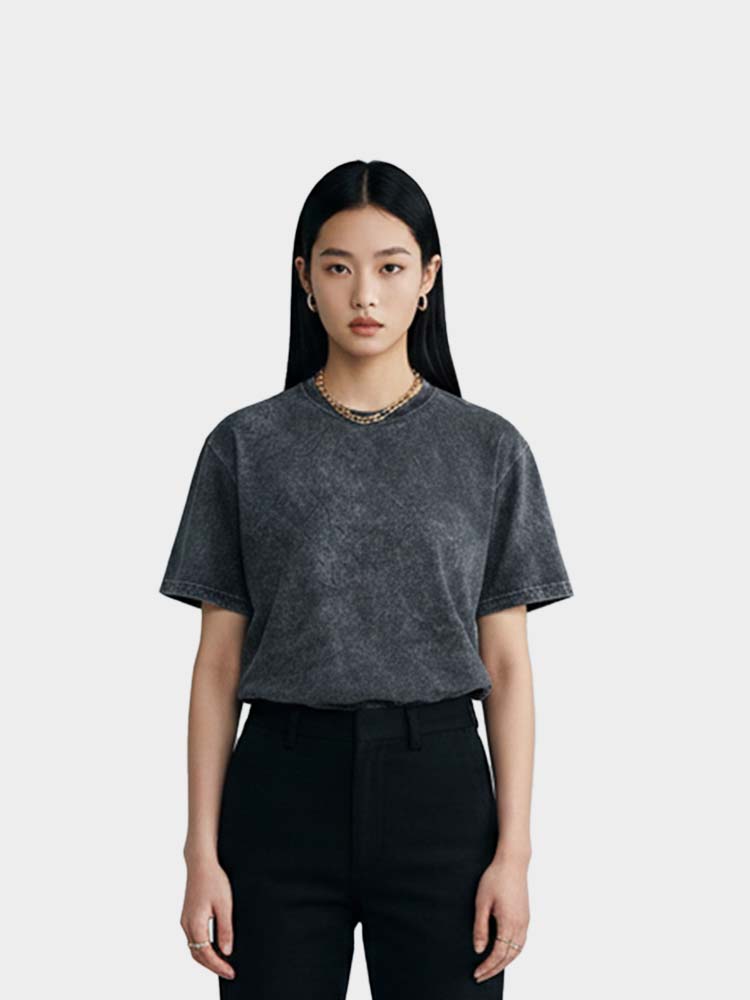 Black Acid Wash T-Shirt