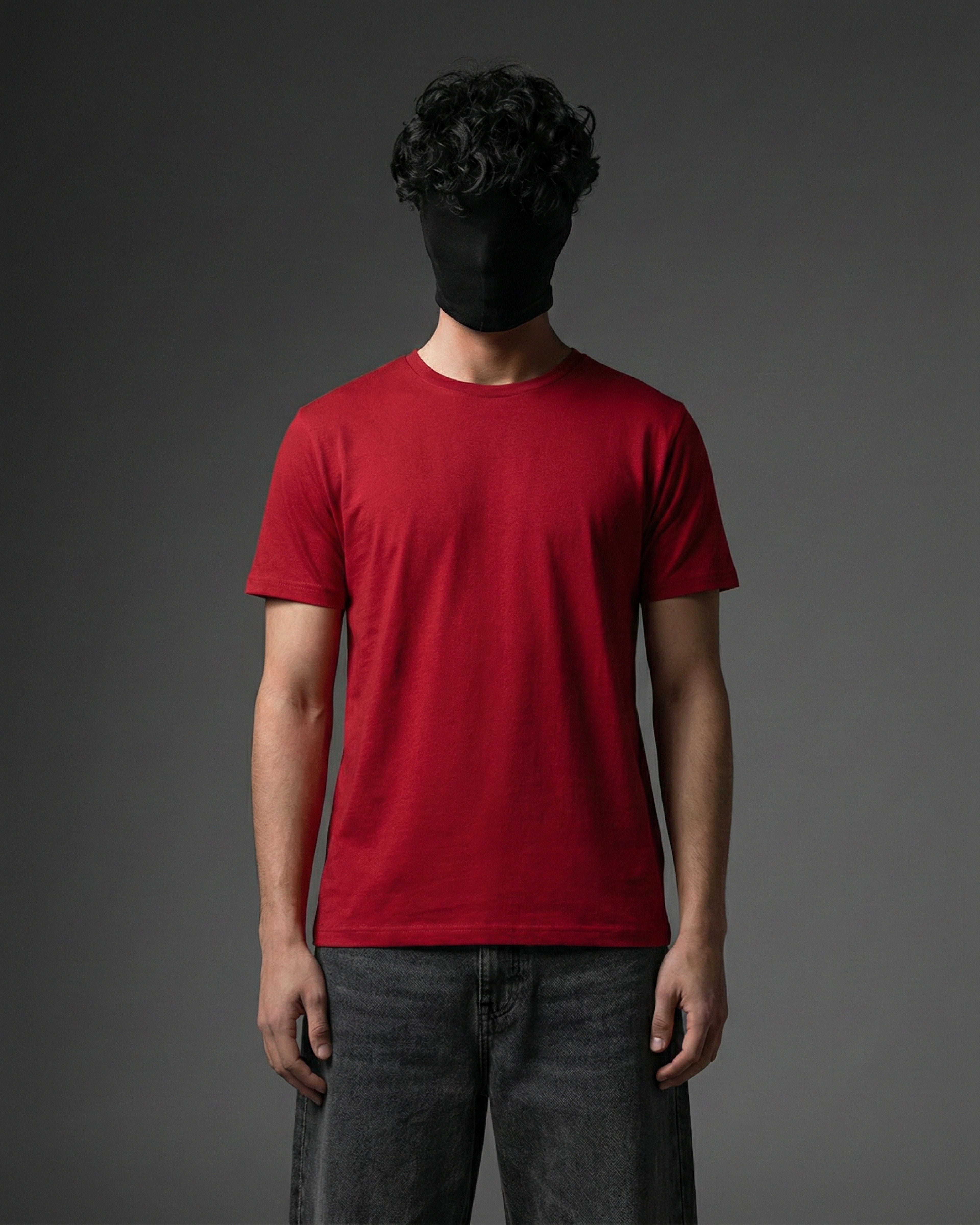 Plain Red Cotton T-Shirt