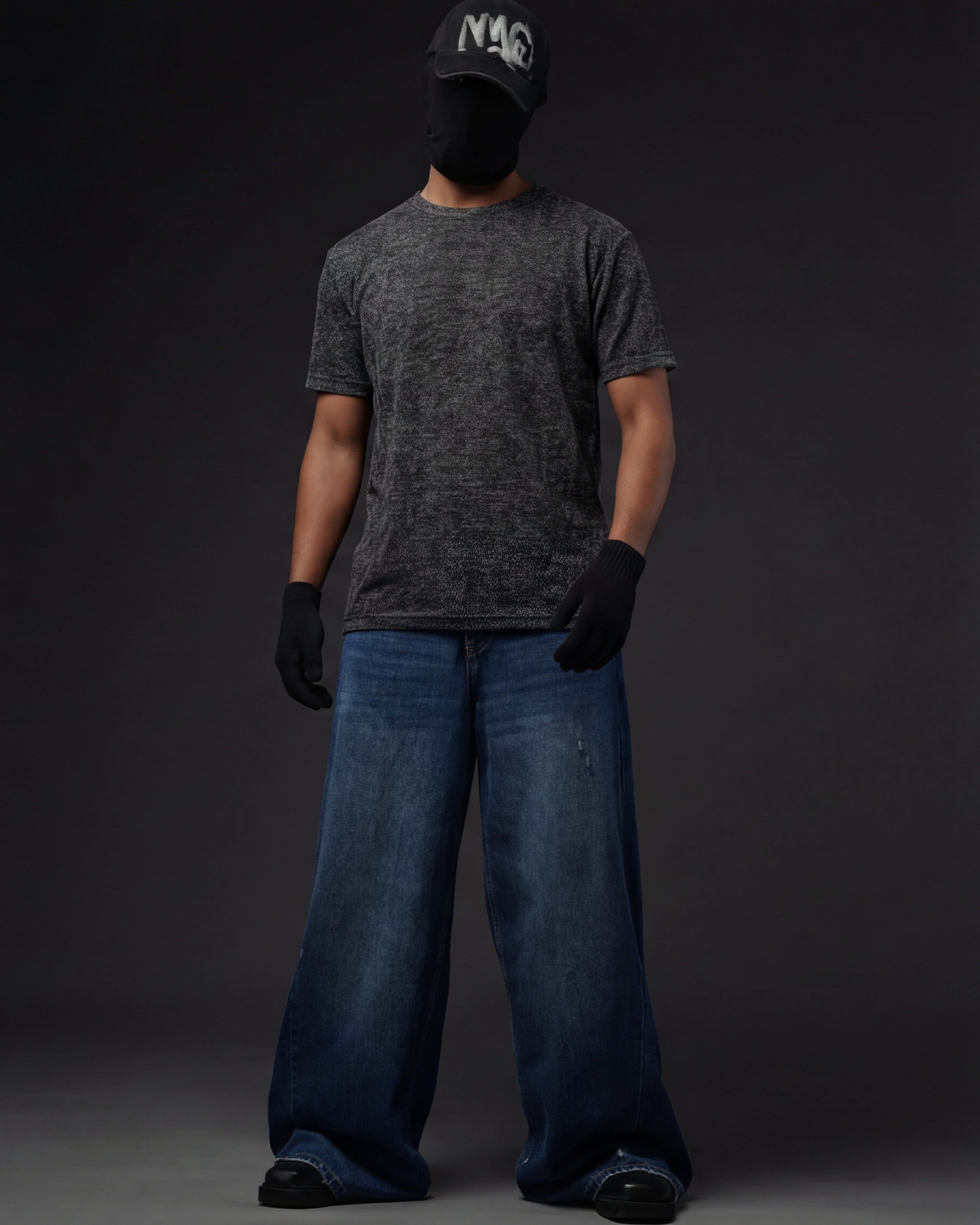 Black Acid Wash T-Shirt